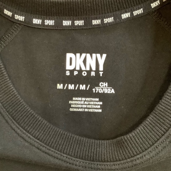 DKNY Short Sleeve Exercise Dress Logo Taping Size M - Picture 5 of 9